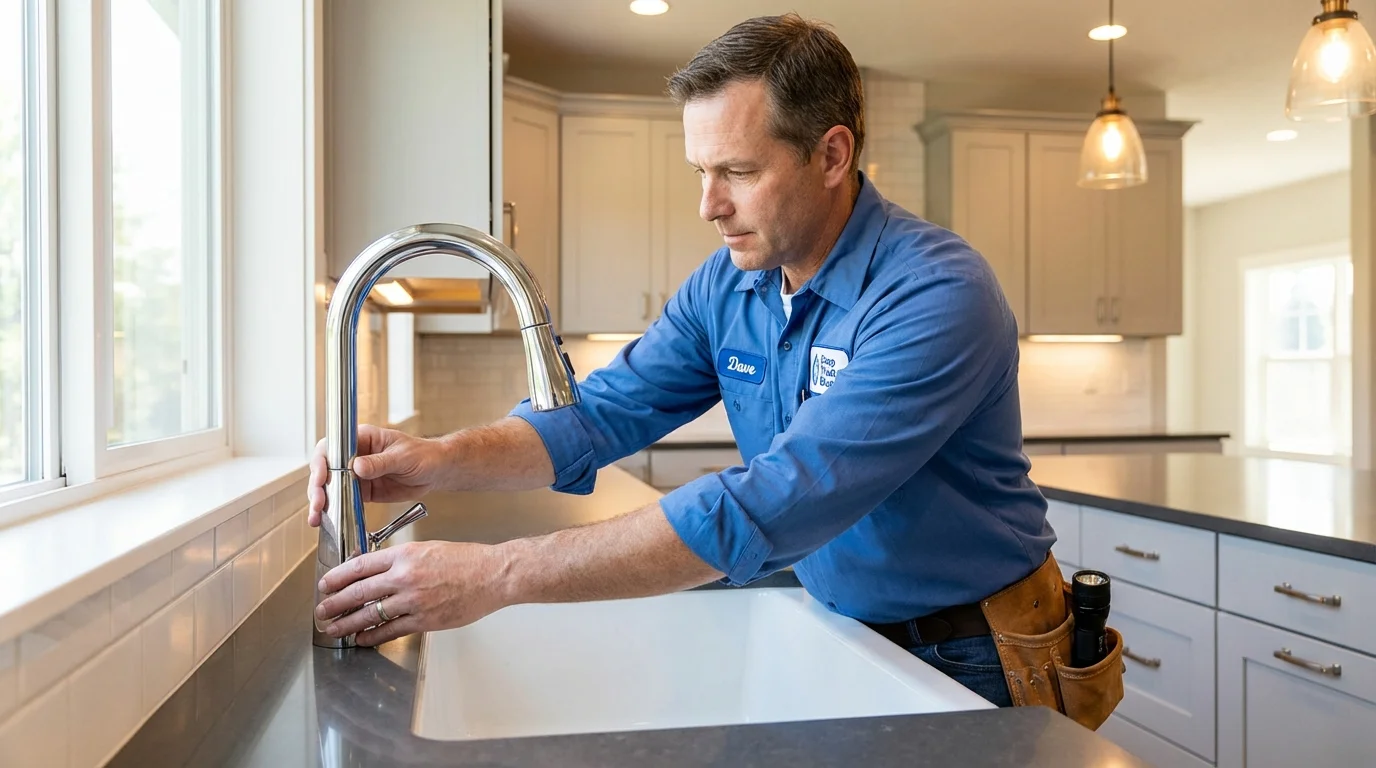 Kitchen faucet installation by Johns Plumbing LLC in Sitka