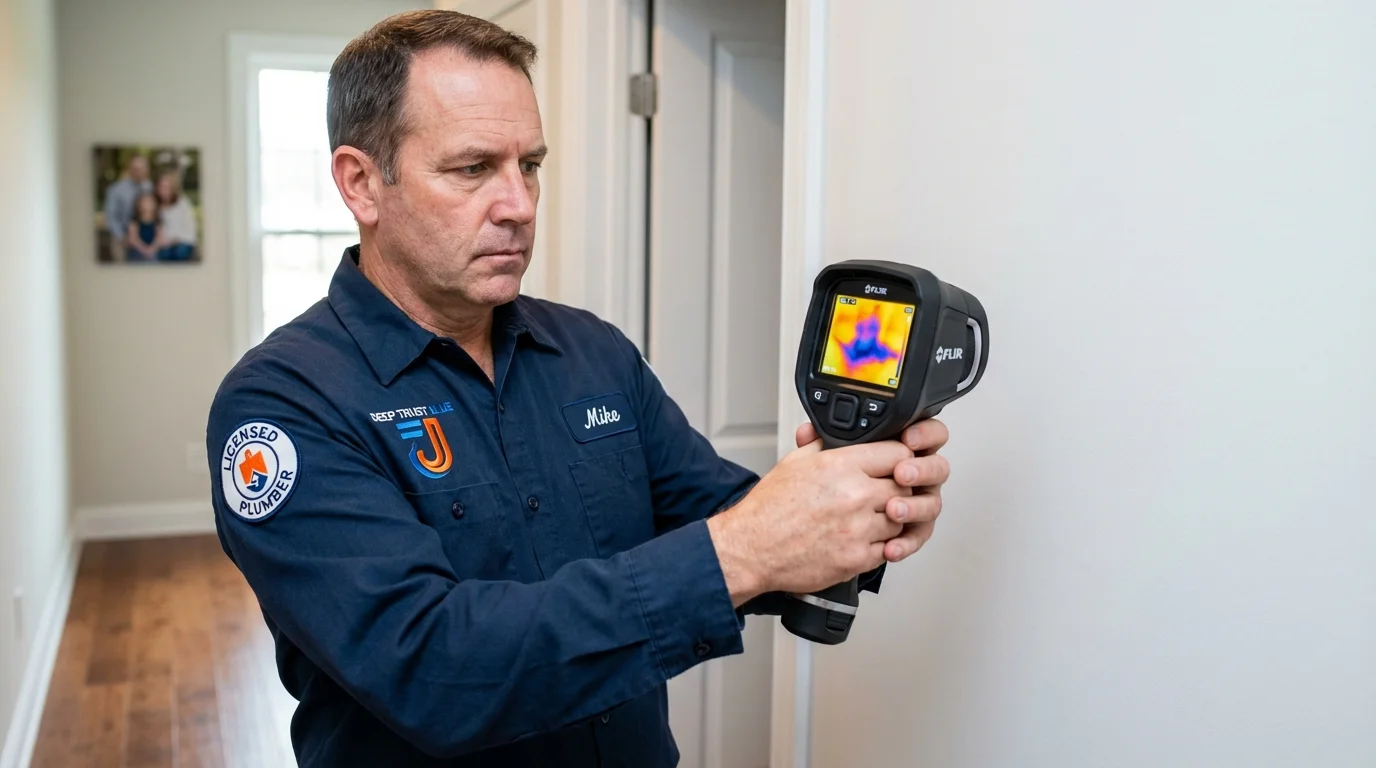 Thermal imaging leak detection by Johns Plumbing LLC in Sitka